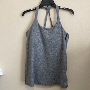 Gap fit racerback tank top with built in bra grey size M